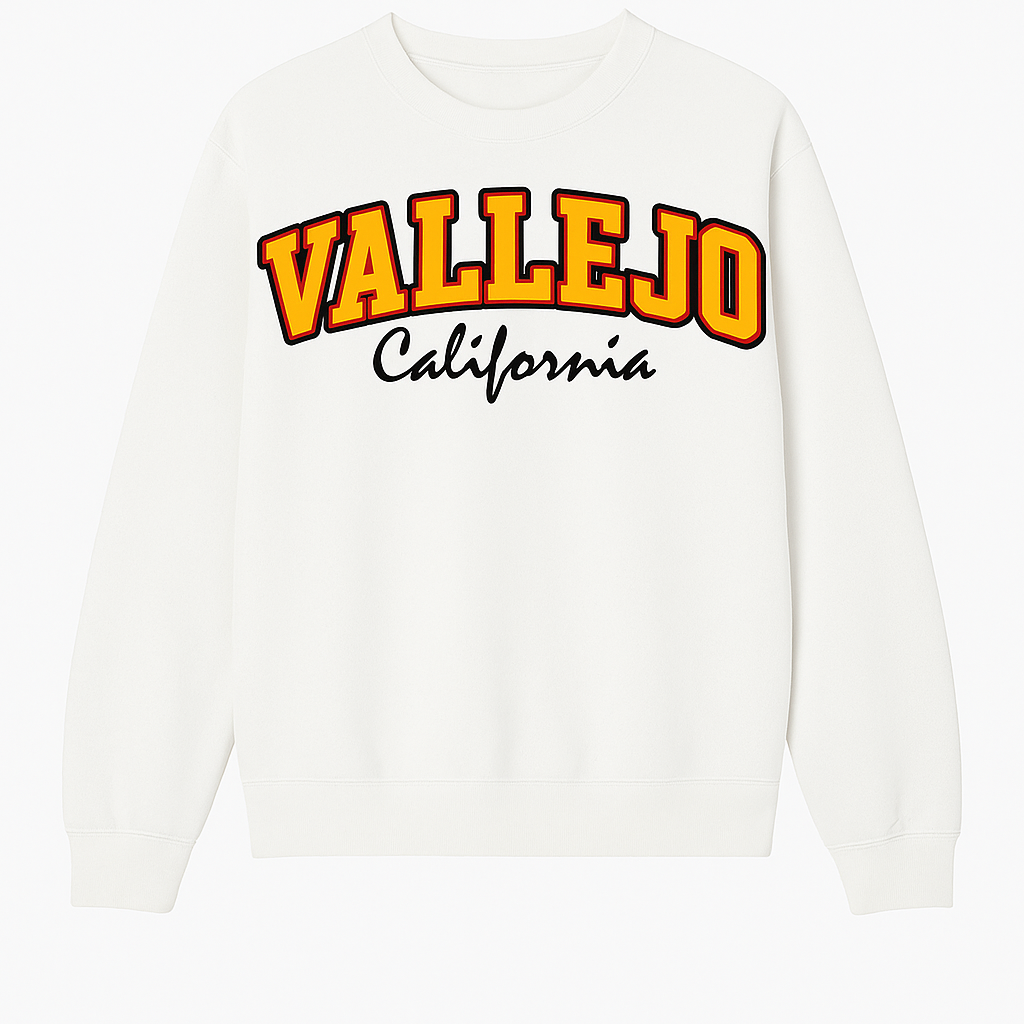 VALLEJO WHITE CREW NECK SWEATER