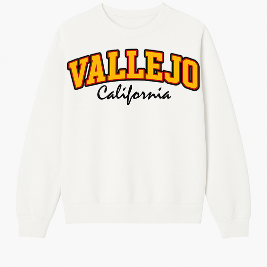 VALLEJO WHITE CREW NECK SWEATER