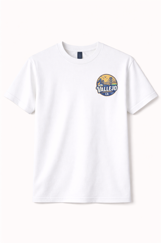 VALLEJO WHITE POCKET TEE
